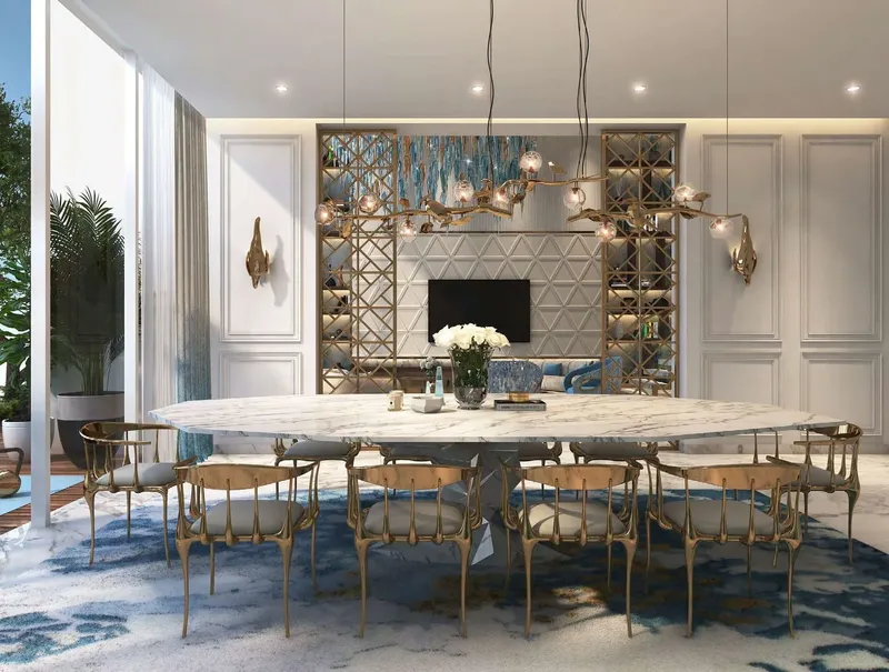 Interior at Chic Tower in Business Bay Dubai
