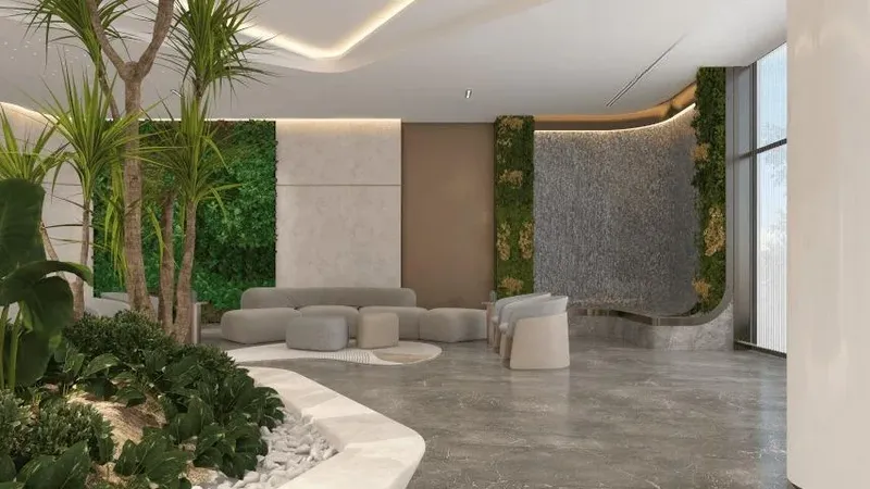 Lobby at Condor Golf Links 18 in Dubai Sports City Dubai