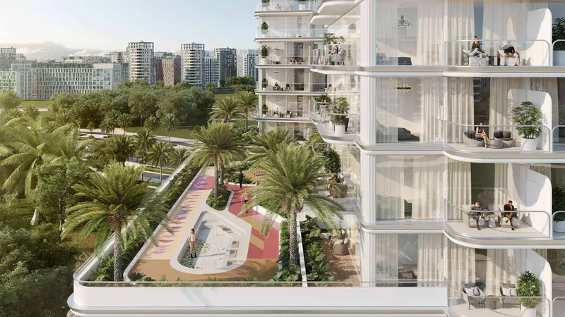 Exterior at Cove Grand in Dubailand Residence Complex Dubai