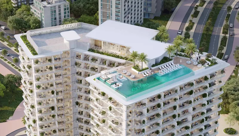 Exterior at Cove Grand in Dubailand Residence Complex Dubai