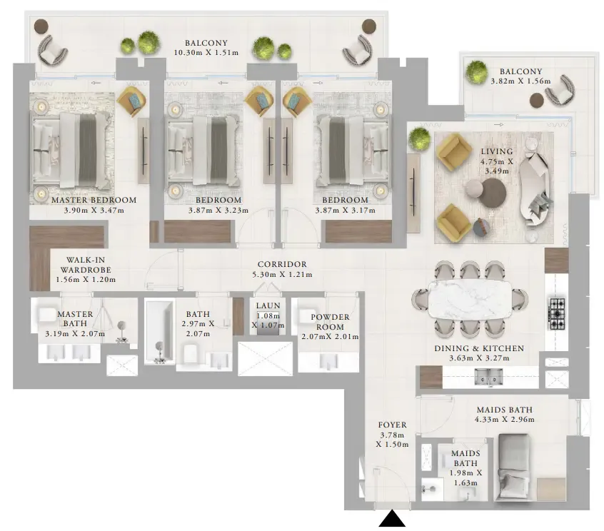 Emaar Creek Haven floor plan