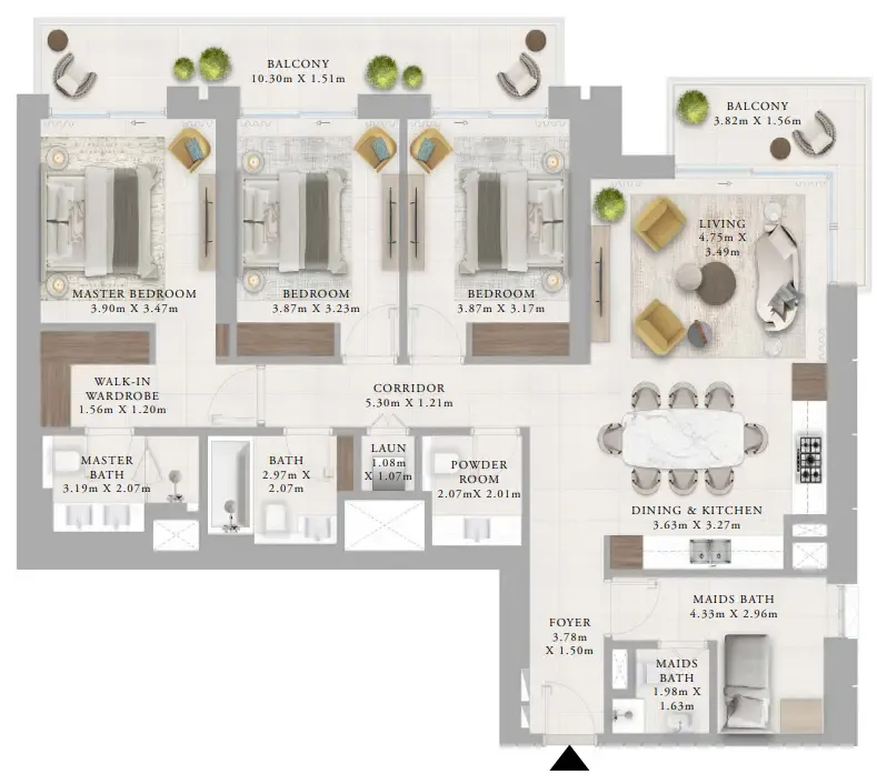 Emaar Creek Haven floor plan