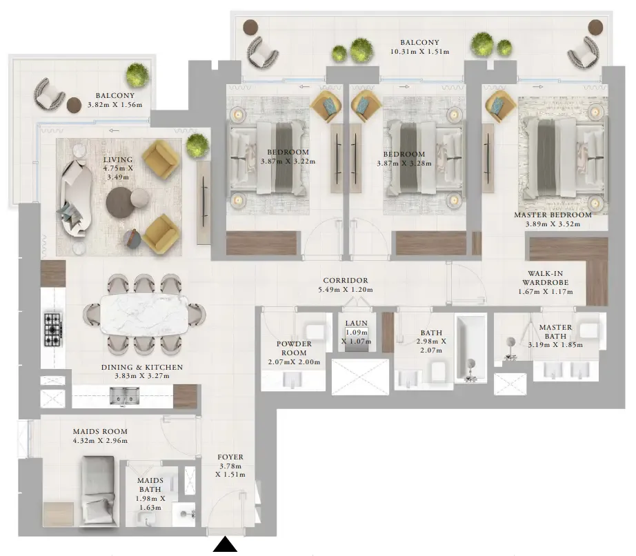 Emaar Creek Haven floor plan