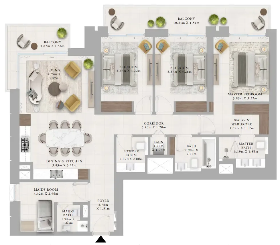 Emaar Creek Haven floor plan