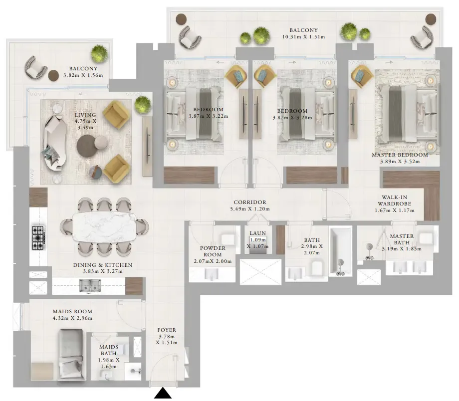 Emaar Creek Haven floor plan