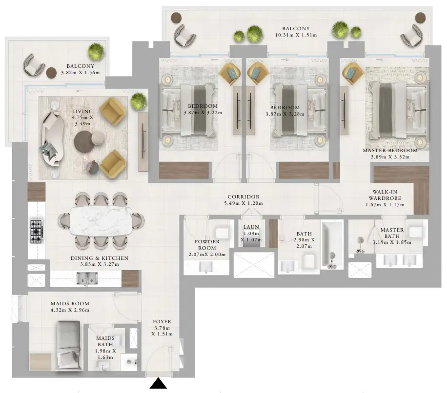 Emaar Creek Haven floor plan