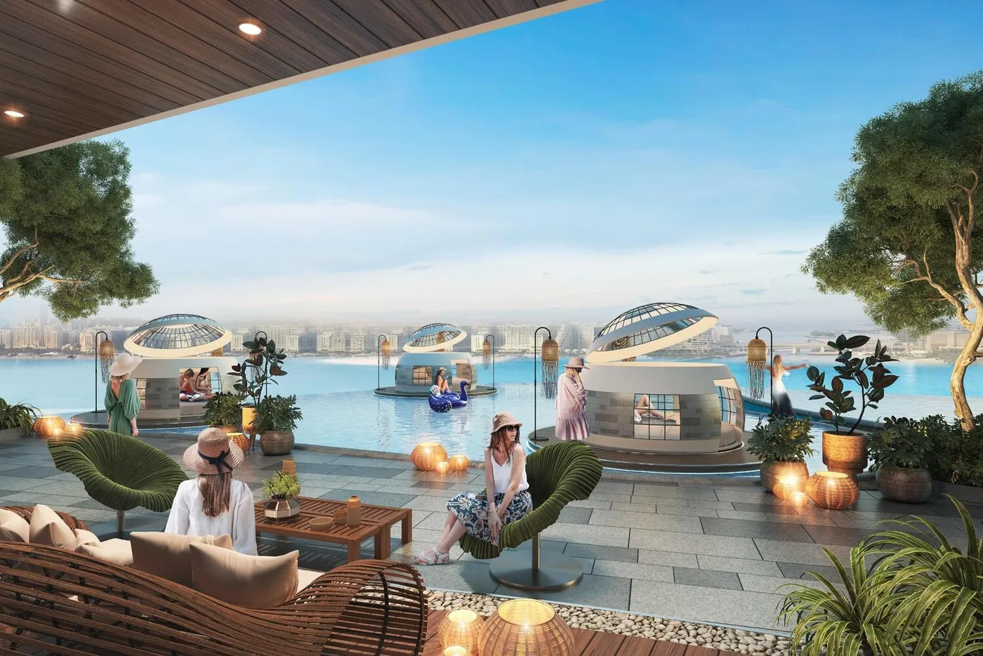 Floating Spa Pods amenity image at Damac Bay 2