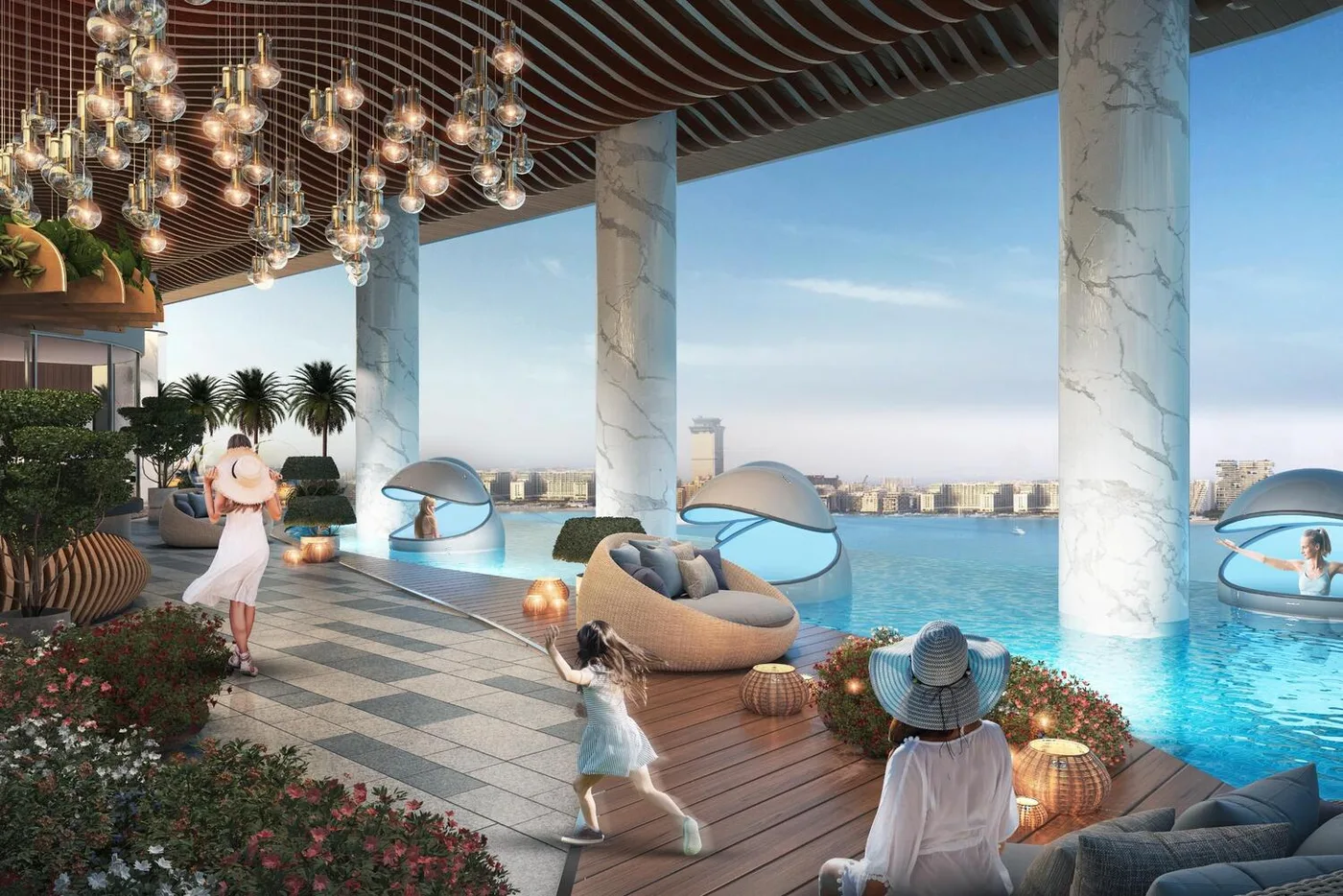 Floating Therapy Pods amenity image at Damac Bay 2