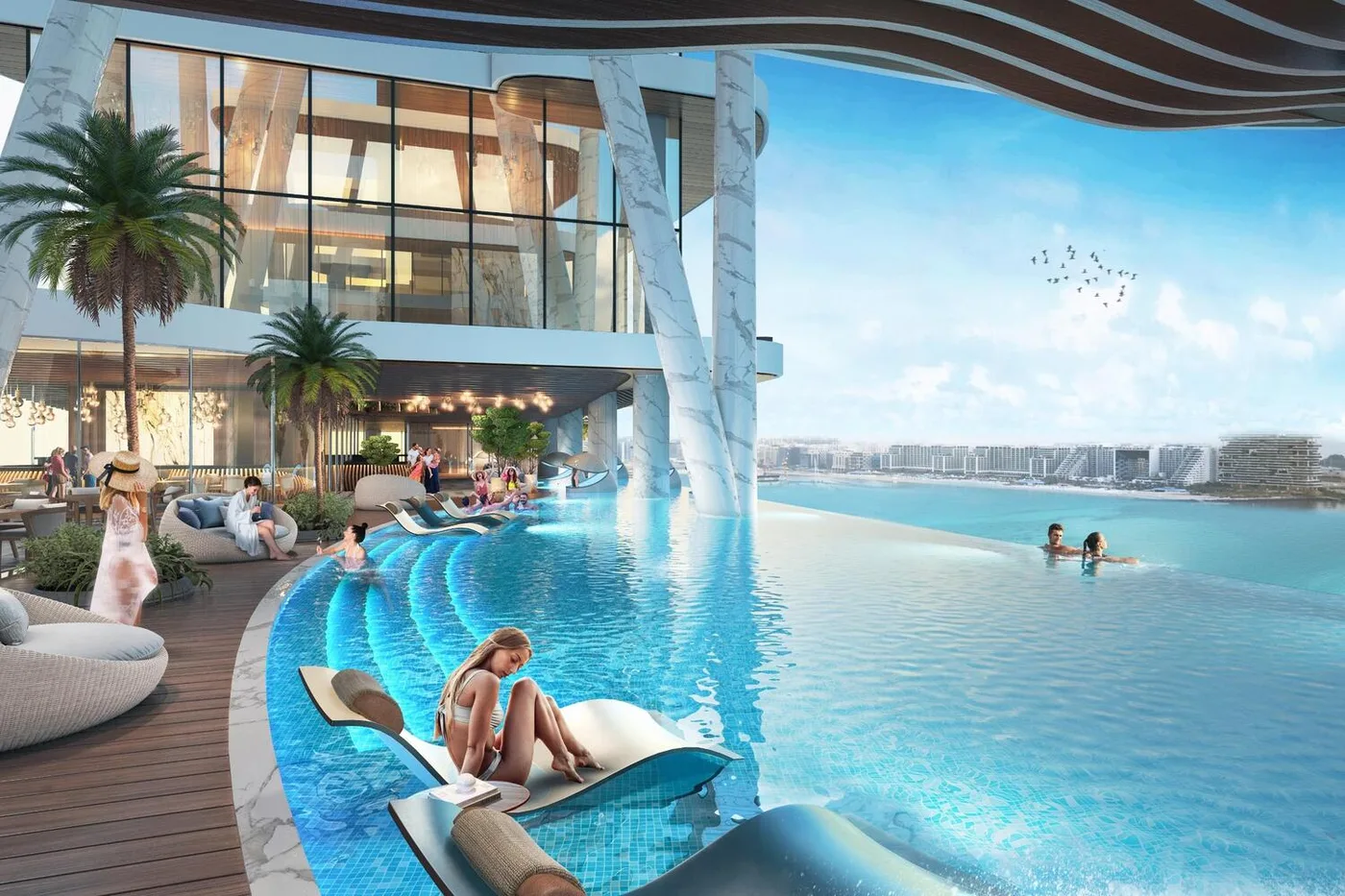 Infinity Pool amenity image at Damac Bay 2