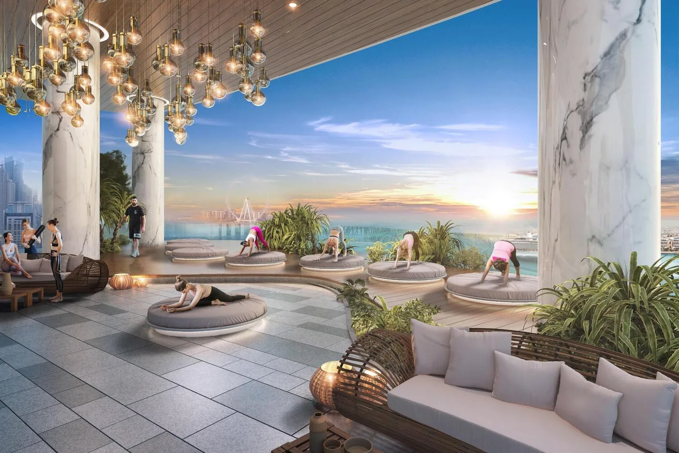 Yoga Area amenity image at Damac Bay 2
