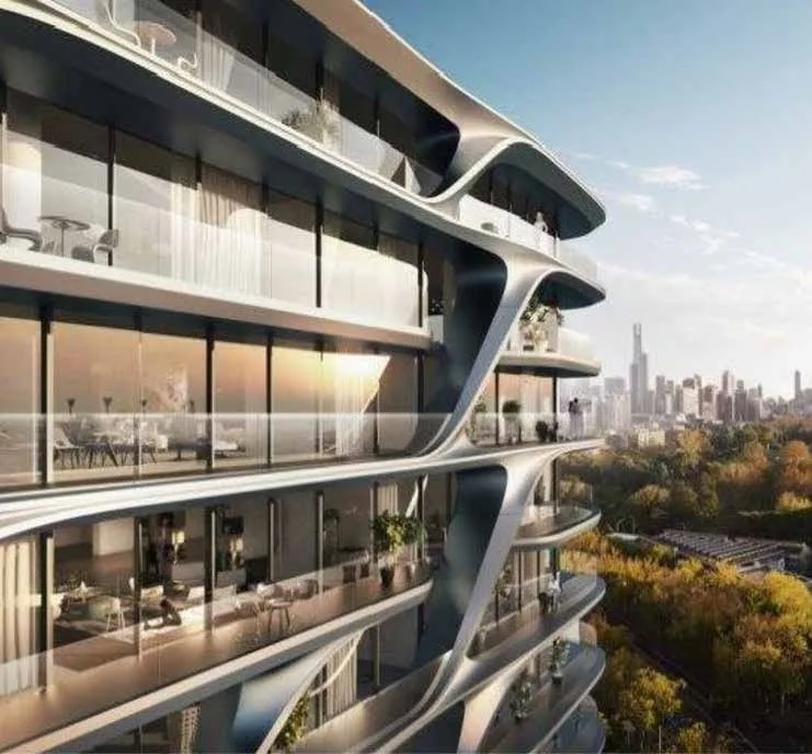 Exterior at Damac Harbour Lights in Maritime City Dubai