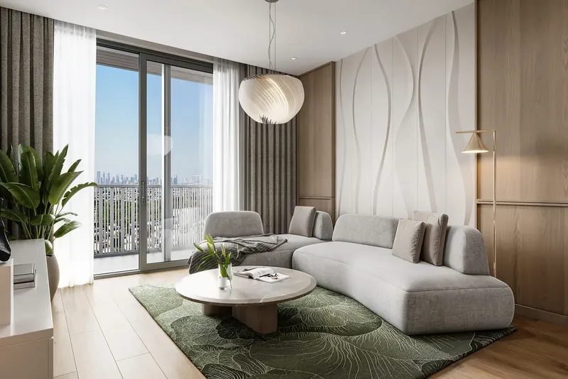 Interior at ESSENL1FE Residence in JVT (Jumeirah Village Triangle) Dubai