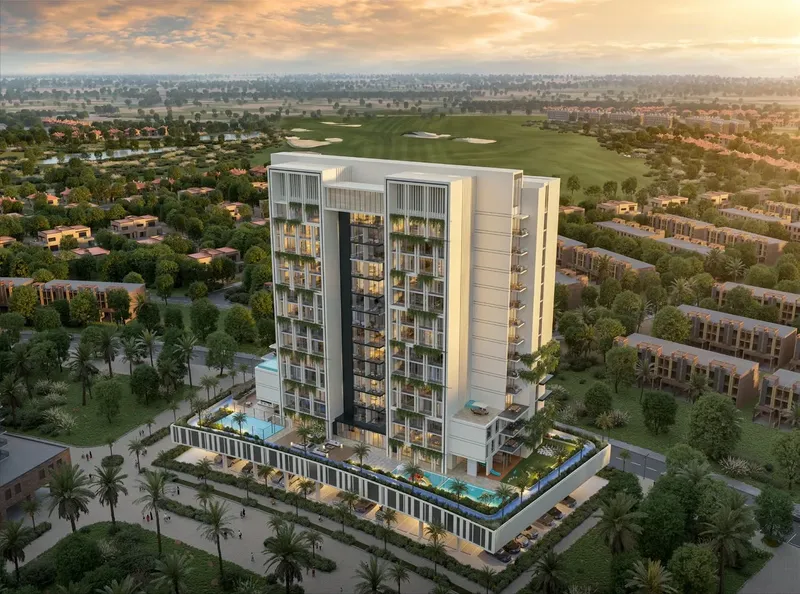 Exterior at Fairway Residences in Dubai Sports City