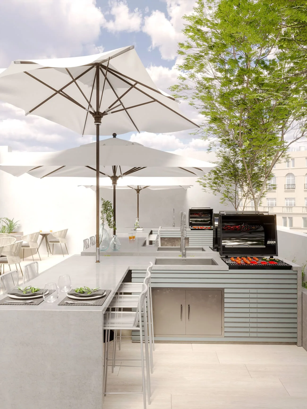 Bbq Courtyard amenity image at Floarea Grande