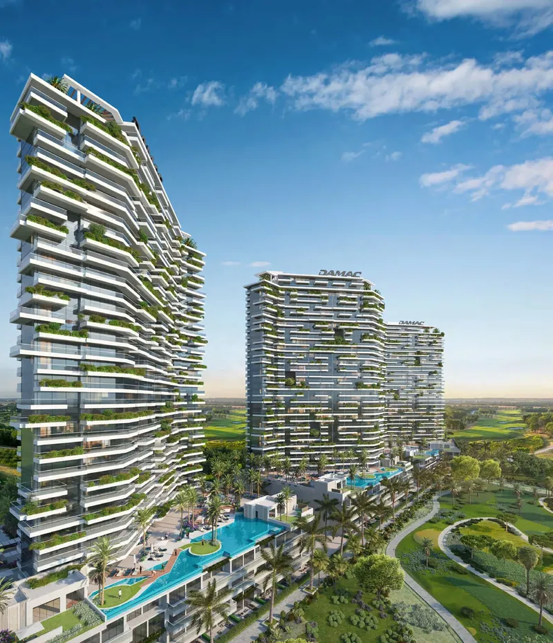 Exterior at Golf Greens in Damac Hills Dubai
