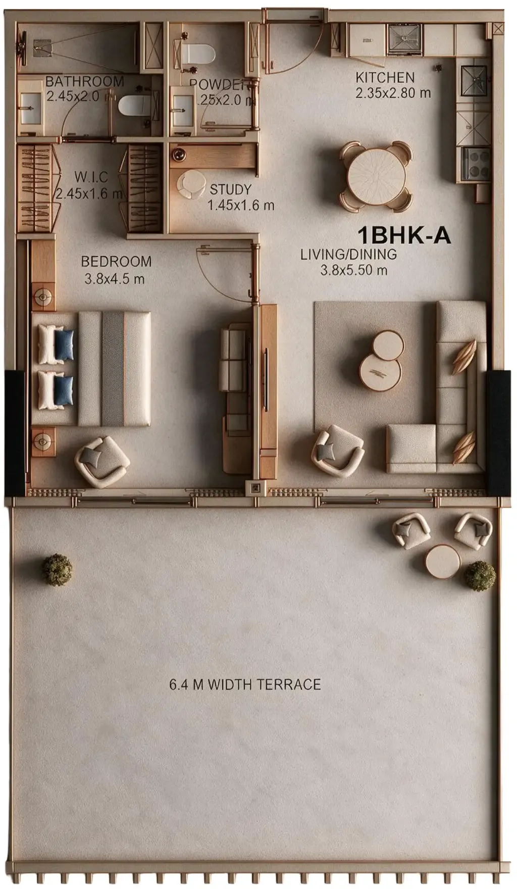 Prestige One Developments Golf Place floor plan