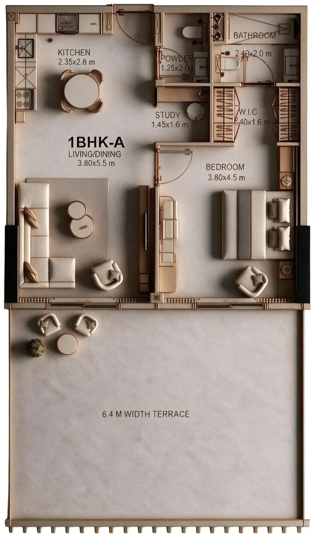 Prestige One Developments Golf Place floor plan