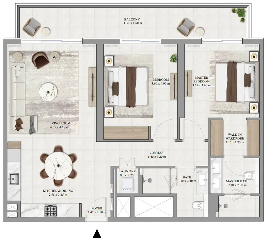 Emaar Greencrest floor plan