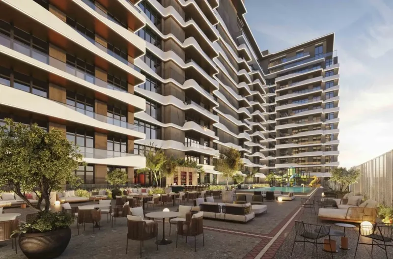 Exterior at Helvetia Residences in JVC (Jumeirah Village Circle) Dubai