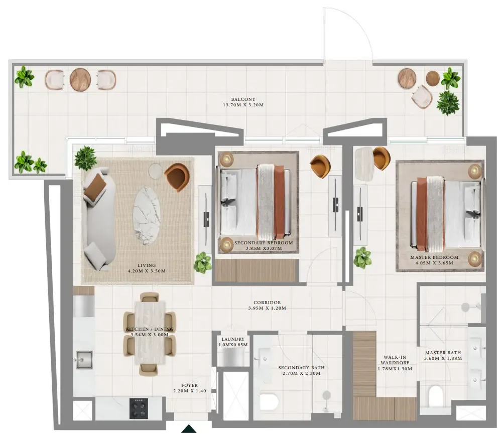 Emaar Hillsedge floor plan