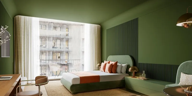 Interior at Hygge Hotel in World of Islands Dubai
