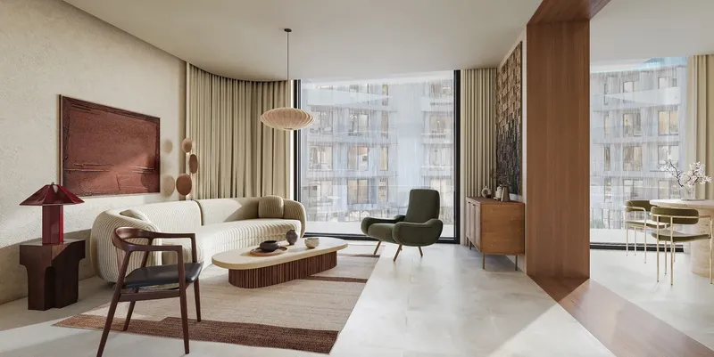Interior at Hygge Hotel in World of Islands Dubai