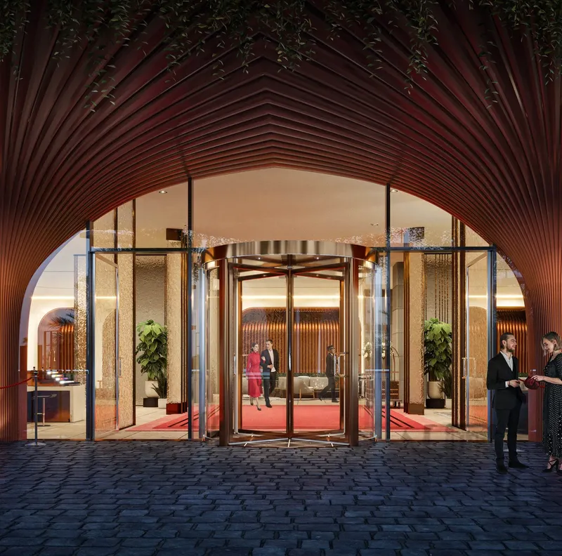 Lobby at Hygge Hotel in World of Islands Dubai