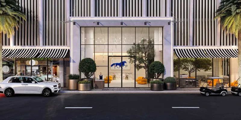 Exterior at Interstellar Tower in JVT (Jumeirah Village Triangle) Dubai