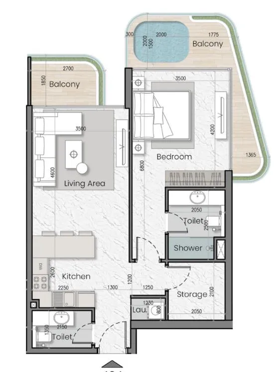 MAK Developers I'Sola Bella floor plan