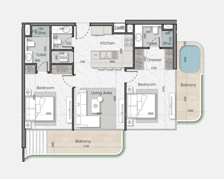 MAK Developers I'Sola Bella floor plan