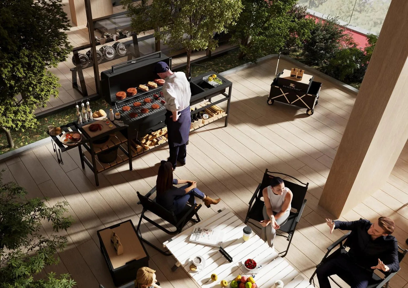 Bbq Area amenity image at I'Sola Bella