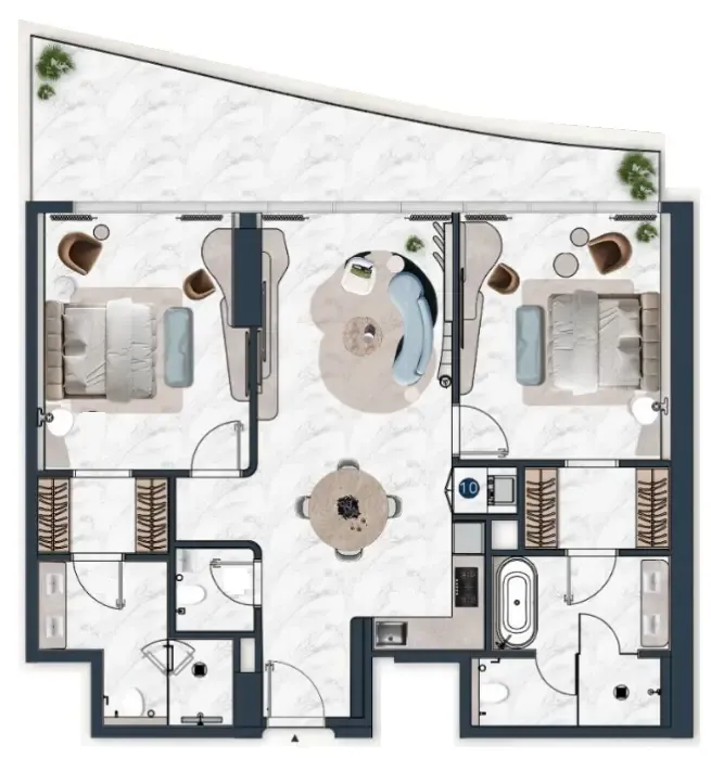 The Luxe La Mazzoni floor plan