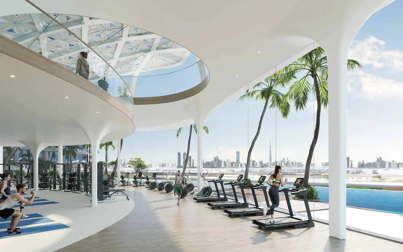 Indoor & Outdoor Gym amenity image at Laguna Residence