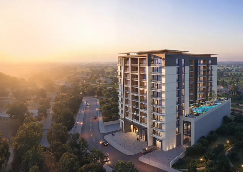Exterior at Lawncrest in Dubai Production City Dubai