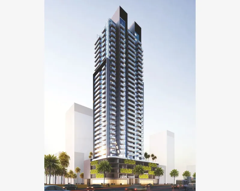 Exterior at Lilium Tower in JVT (Jumeirah Village Triangle) Dubai