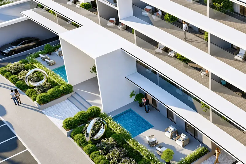 Exterior at Lincoln Star Residence 2 in Dubai South Dubai