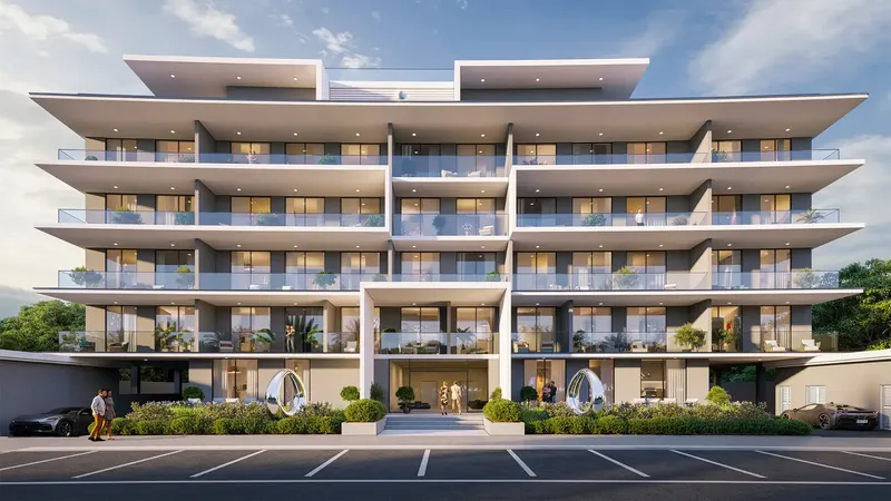 Exterior at Lincoln Star Residence 2 in Dubai South Dubai