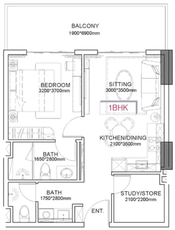 Lion Stone Properties Listone Residence floor plan