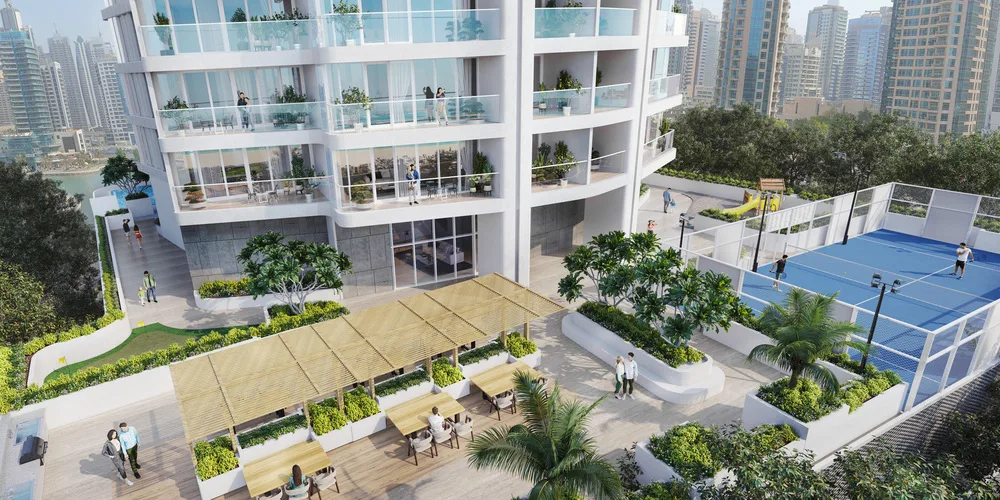 Tennis Court amenity image at LIV Lux