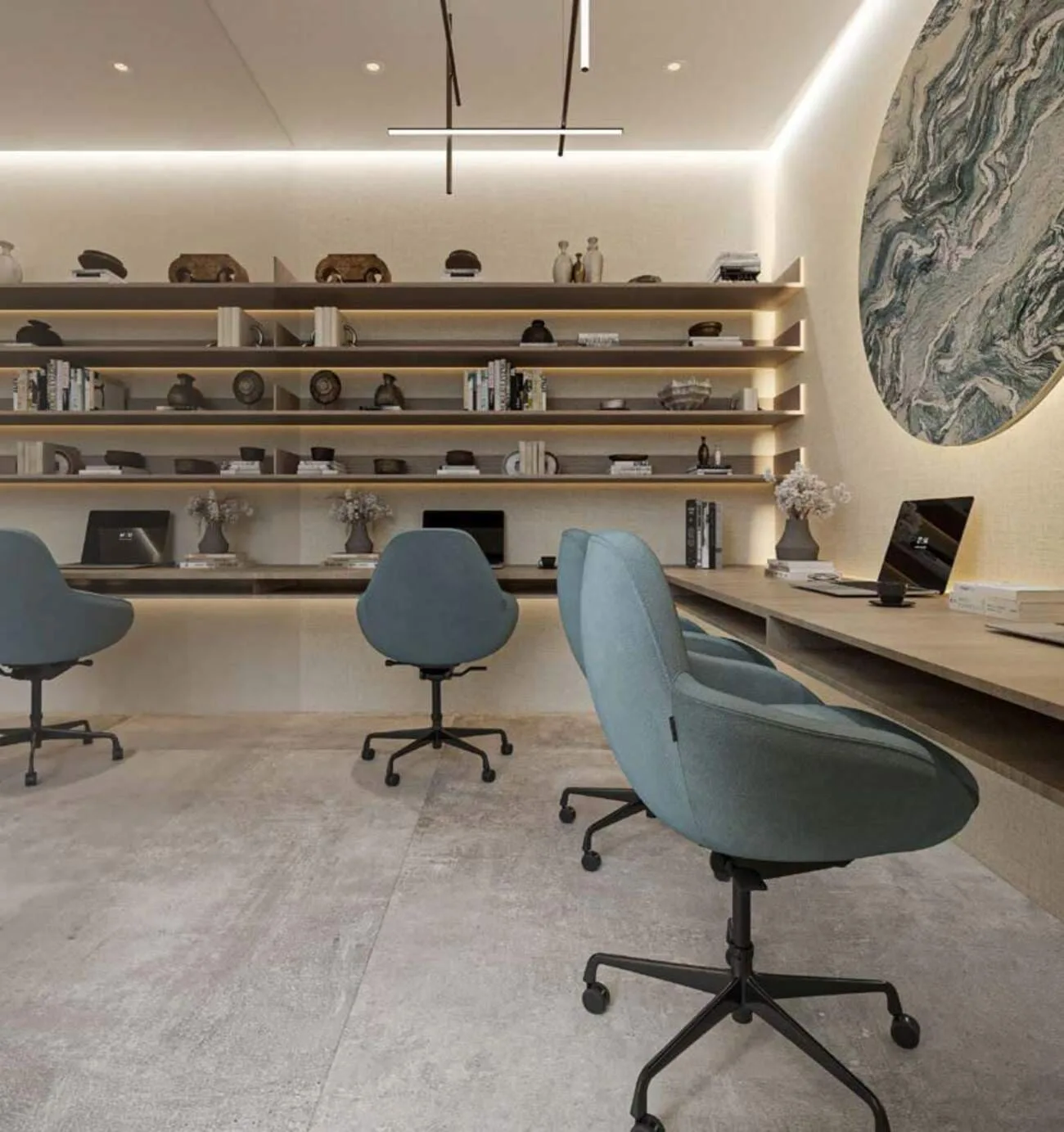 Co-Working Area amenity image at Lucky Oasis Residence