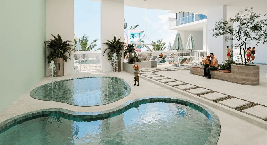 Kids Splash Pool amenity image at Lucky Oasis Residence