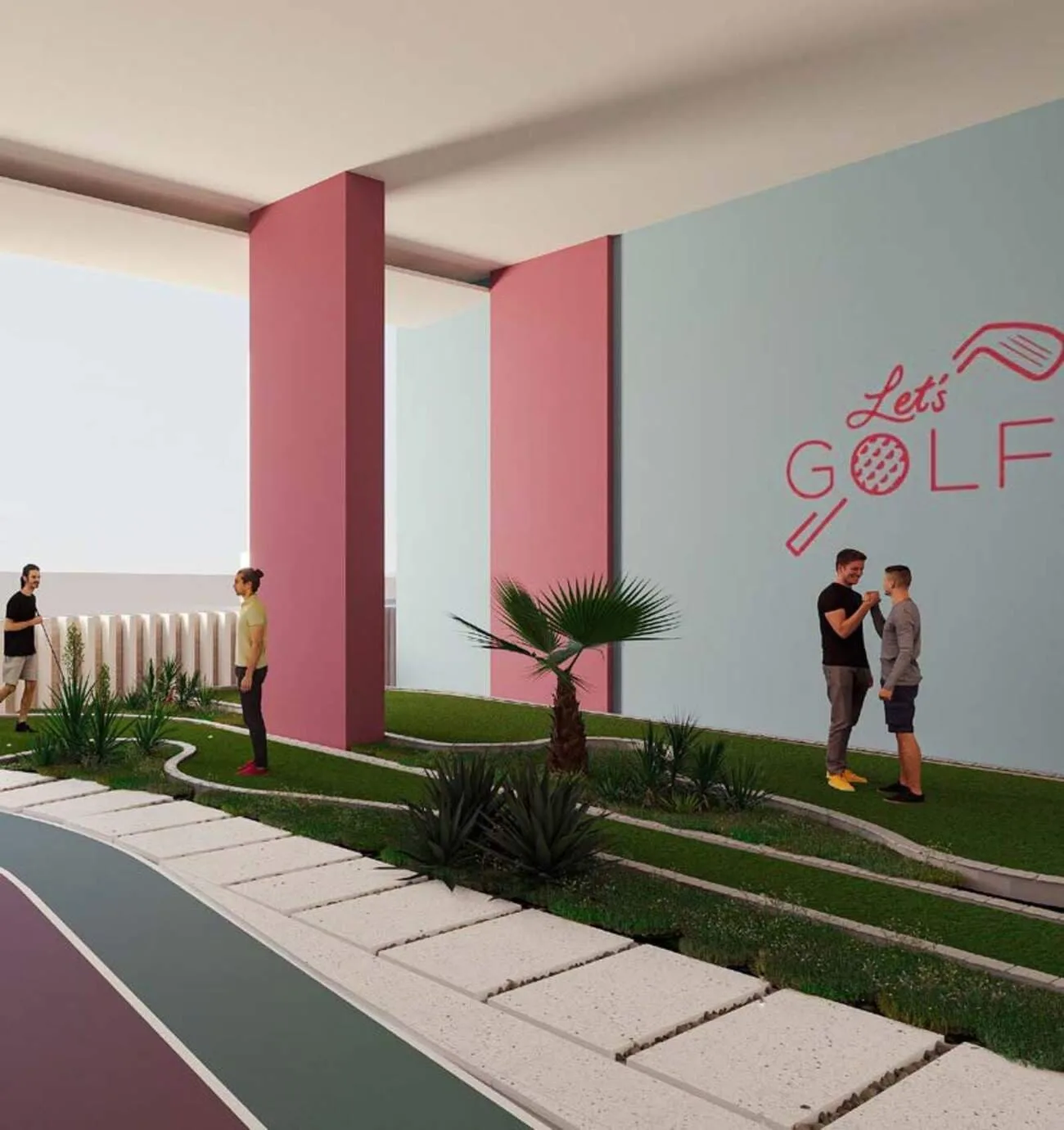 Mini Golf Course amenity image at Lucky Oasis Residence