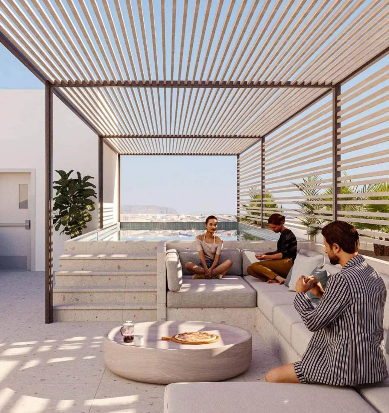 Rooftop Sky Lounge amenity image at Lucky Oasis Residence