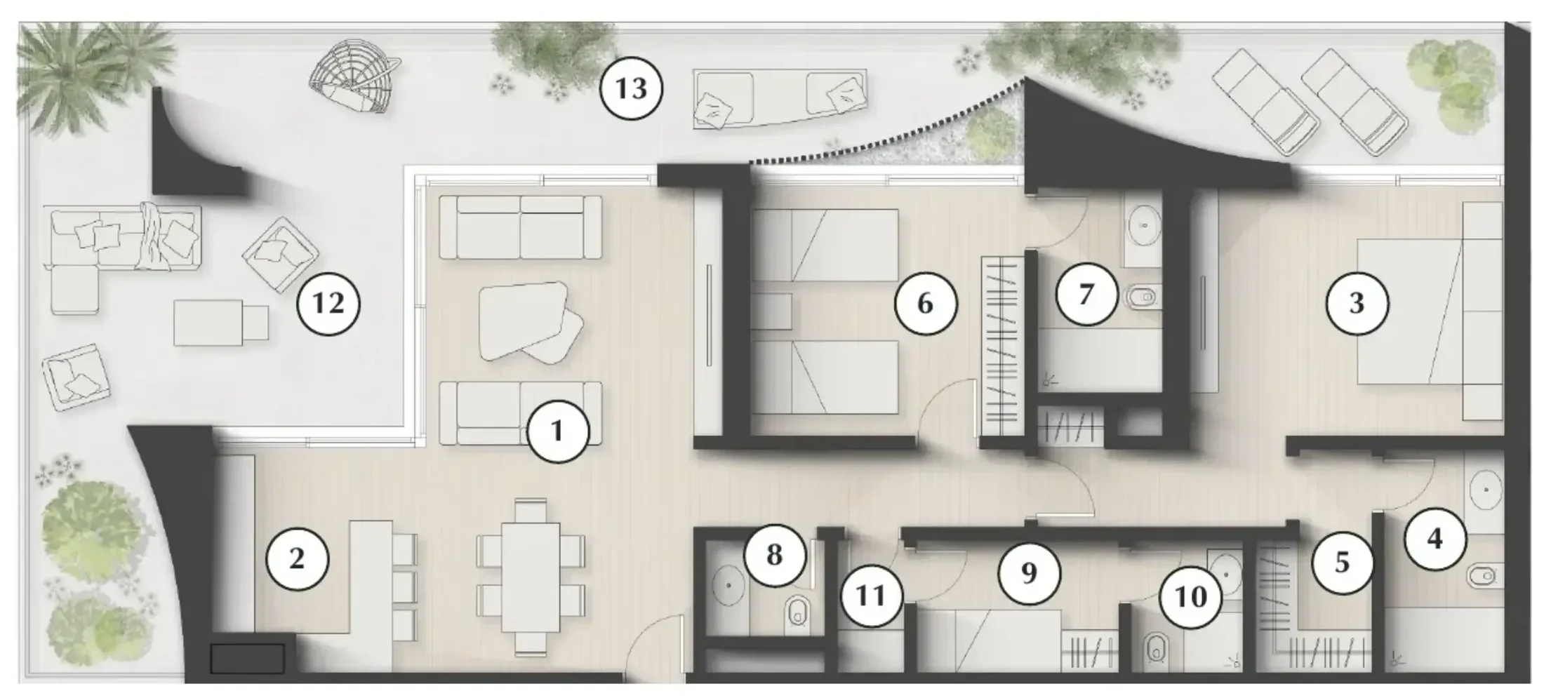 Zaya Developer Lunaya Terraces floor plan
