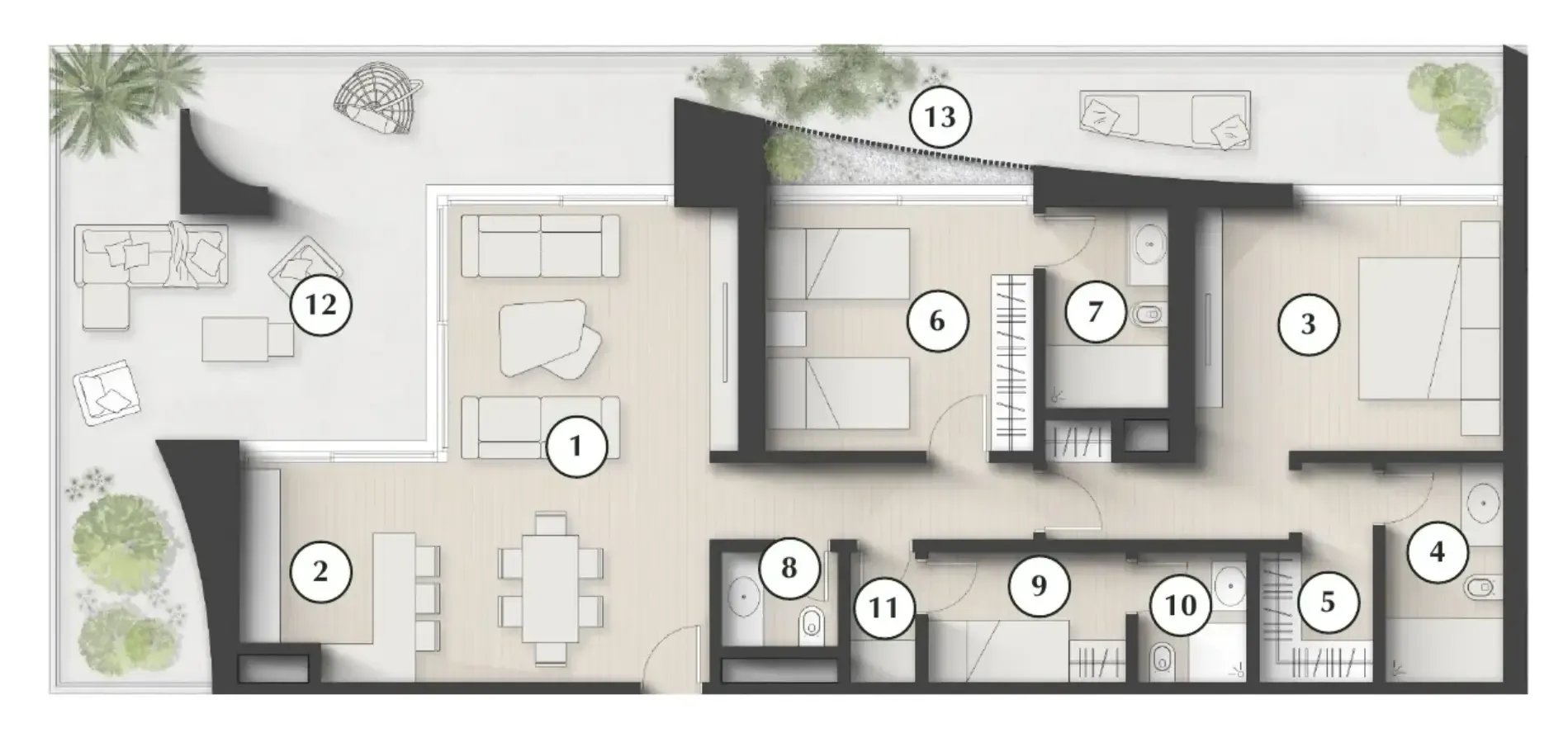Zaya Developer Lunaya Terraces floor plan