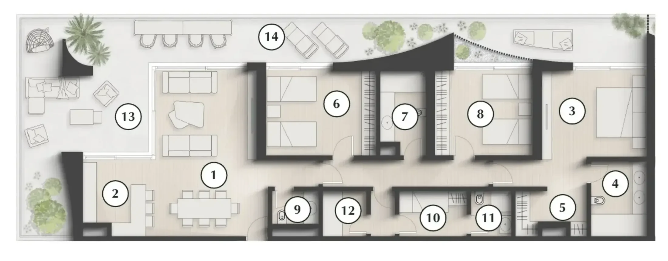 Zaya Developer Lunaya Terraces floor plan