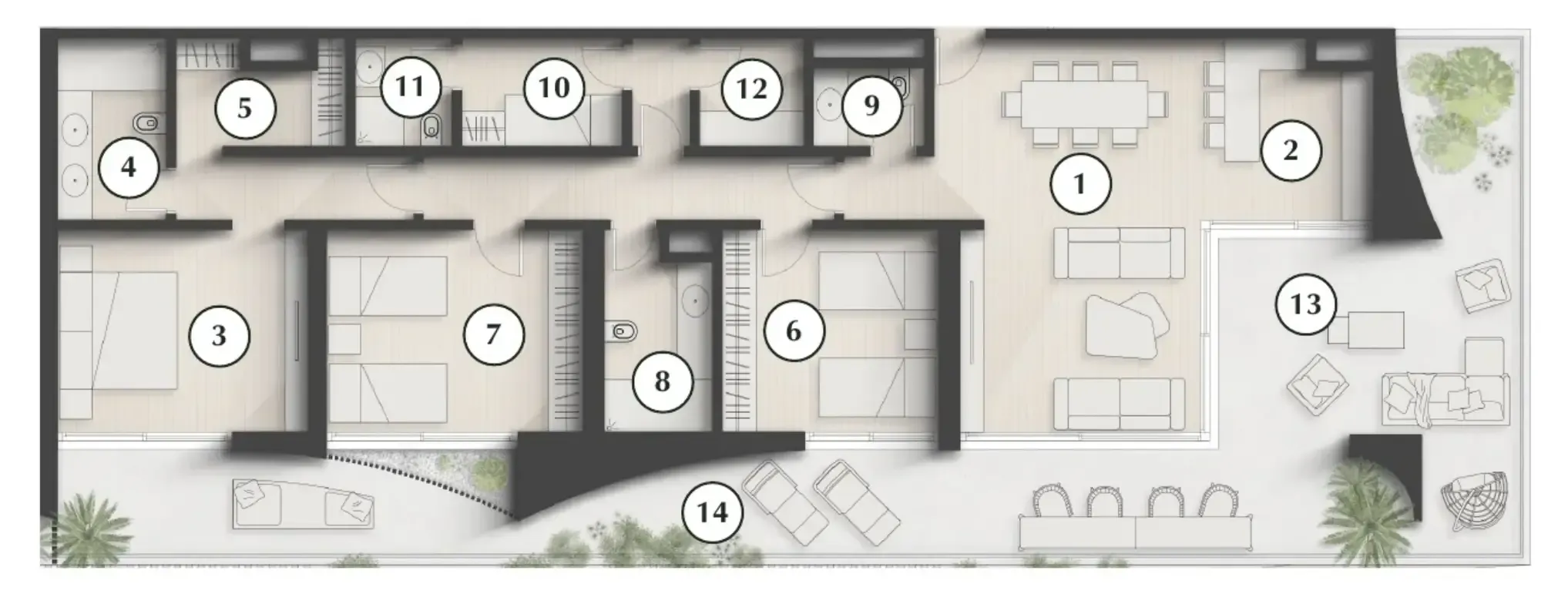 Zaya Developer Lunaya Terraces floor plan