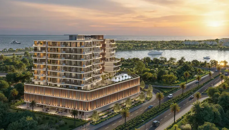 Exterior at Luzora Residence in Dubai Islands Dubai