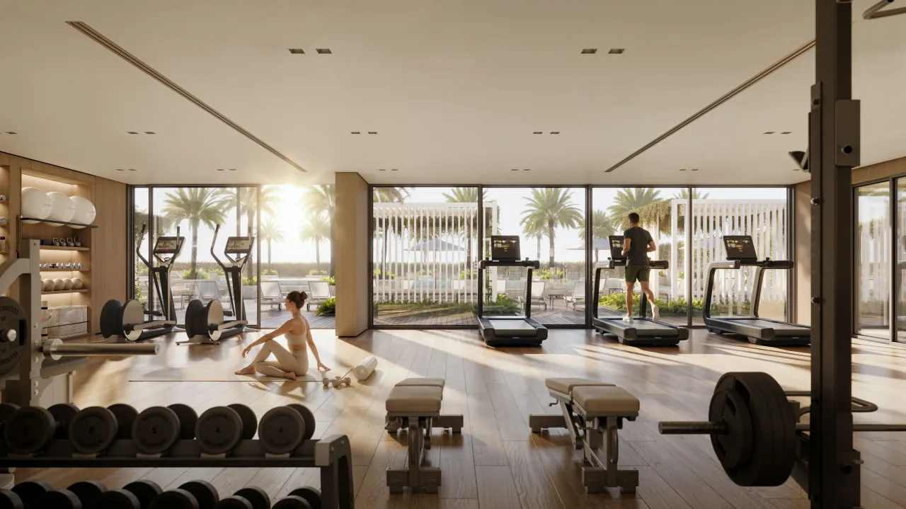 Fully Equipped Gym amenity image at Luzora Residence