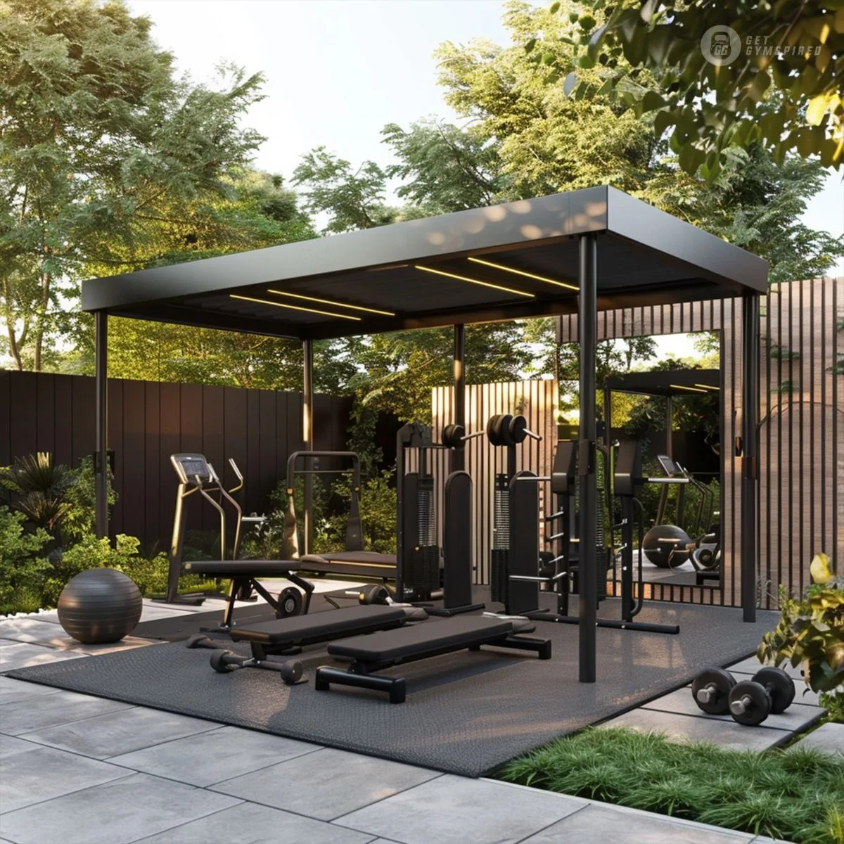 Relaxation Garden And Outdoor Gym Area amenity image at Marina Cove